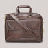 Omrith Genuine Leather Brown Croco Laptop Messenger Bag For Men